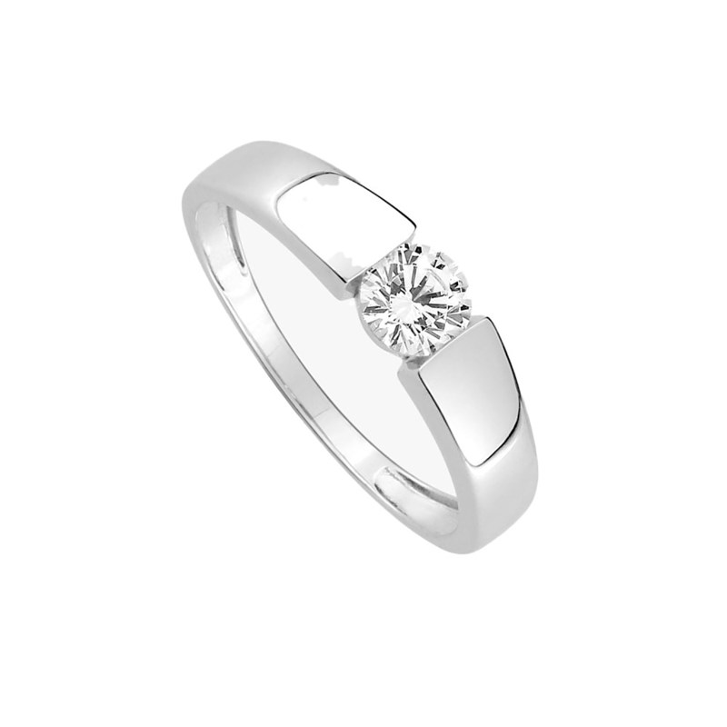 Bague femme - Oxyde de zirconium - Or 9 Carats - vue 2