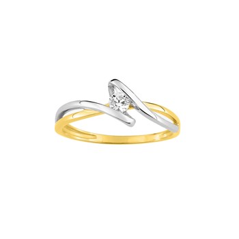 Bague femme - Oxyde de zirconium - Or 9 Carats