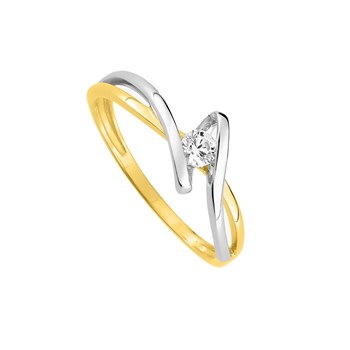 Bague femme - Oxyde de zirconium - Or 9 Carats