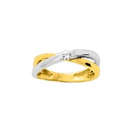 Bague femme - Oxyde de zirconium - Or 9 Carats