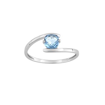 Bague femme - topaze - Or 9 Carats