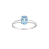 Bague femme - topaze - Or 9 Carats - vue V1