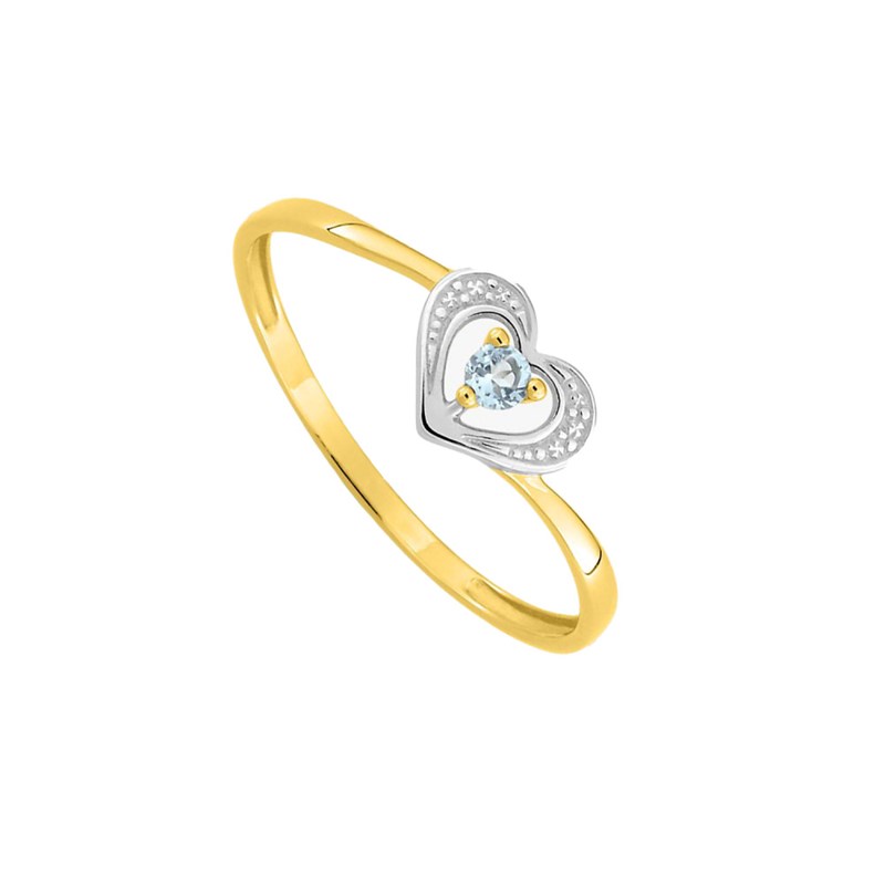 Bague femme - topaze - Or 9 Carats - vue 2