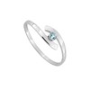 Bague femme - topaze - Or 9 Carats - vue V2