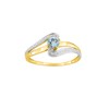 Bague femme - topaze - Or 9 Carats - vue V1