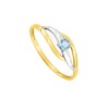 Bague femme - topaze - Or 9 Carats - vue V2