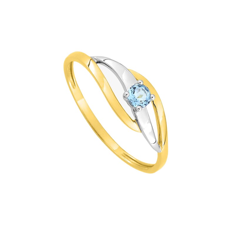 Bague femme - topaze - Or 9 Carats - vue 2