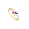 Bague femme - Rubis - Or 9 Carats - vue V2