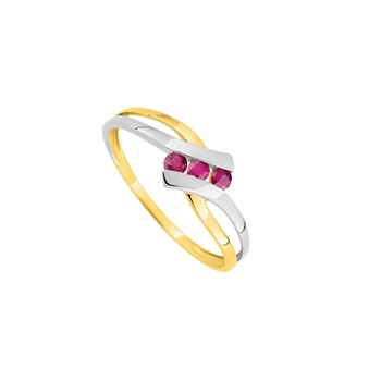 Bague femme - Rubis - Or 9 Carats