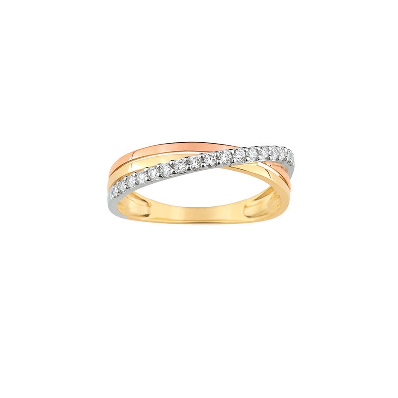 Bague femme - 3 ors - Or 9 Carats