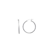 Créoles Femme - Argent 925 - Largeur : 30 mm