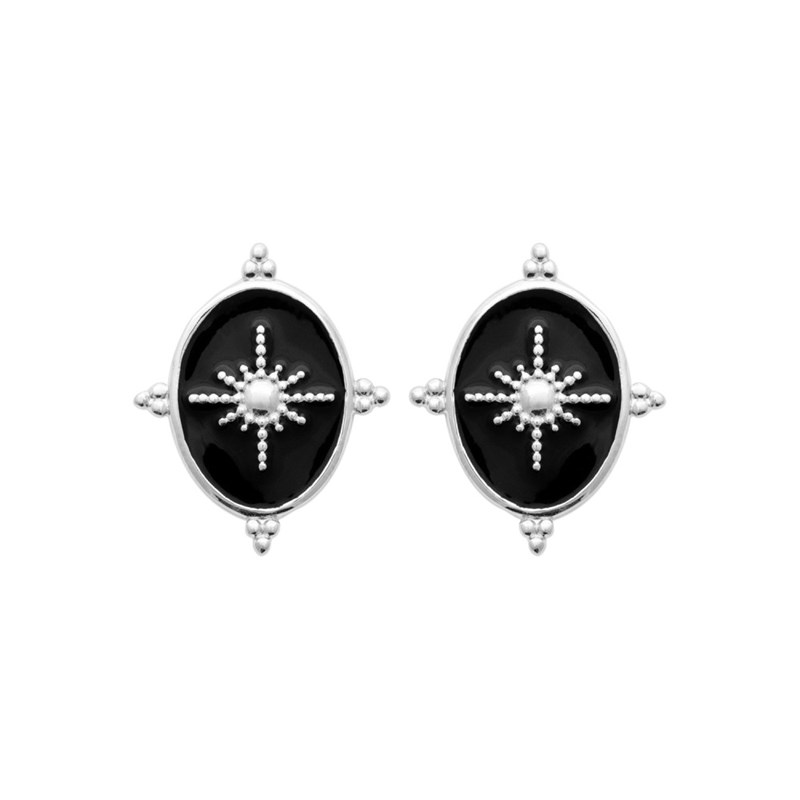 Boucles d'oreilles Femme - Argent 925 - Email