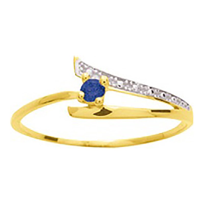 Bague Femme - saphir - Or 18 Carats