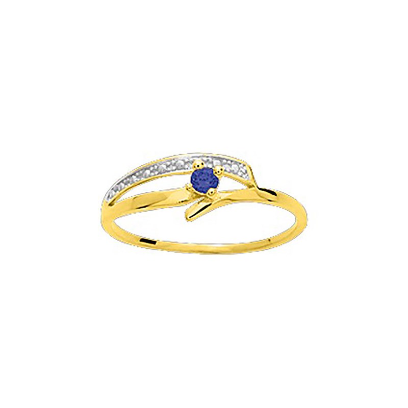 Bague Femme - saphir - Or 18 Carats