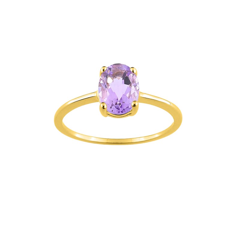 Bague Femme - améthyste - Or 18 Carats