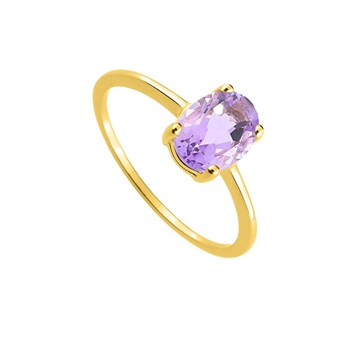 Bague Femme - améthyste - Or 18 Carats