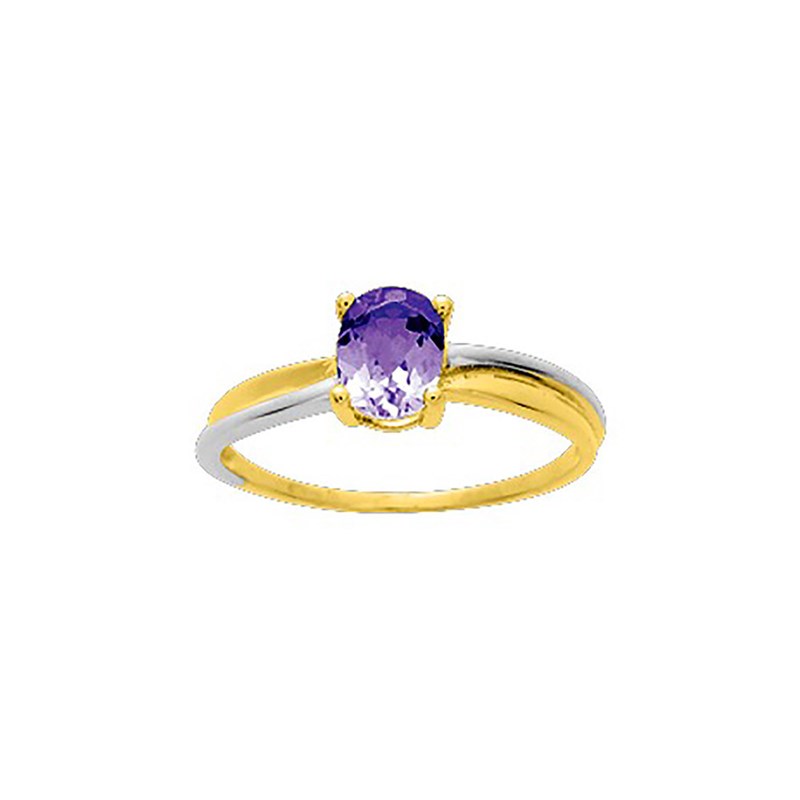 Bague Femme - améthyste - Or 18 Carats