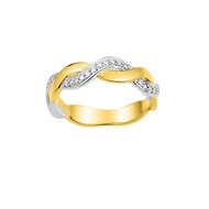 Bague Femme - Or 18 Carats - Diamant 0.11 Carats