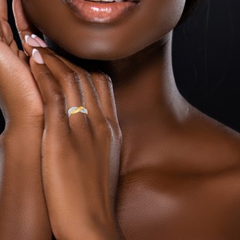 Bague Femme - Or 18 Carats - Diamant 0.11 Carats