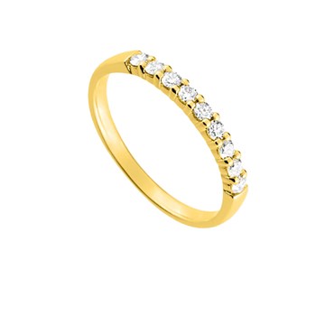 Bague Femme - Or 18 Carats - Diamant 0,23 Carats