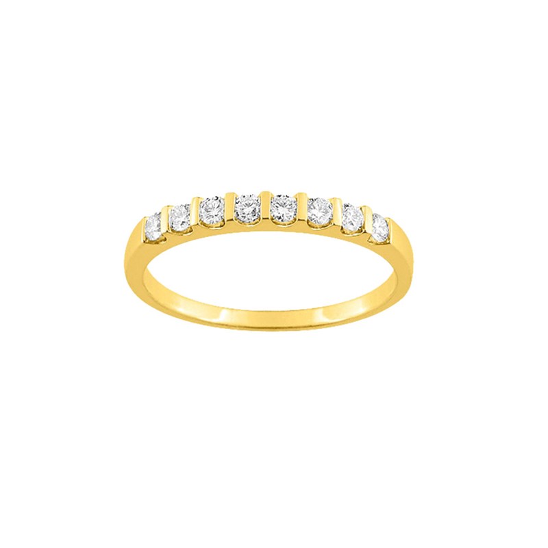 Bague Femme - Or 18 Carats - Diamant 0.25 Carats