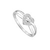 Bague Femme - Or 18 Carats - Diamant 0,02 Carats - vue V2