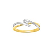 Bague Femme - Or 18 Carats - Diamant 0,04 Carats