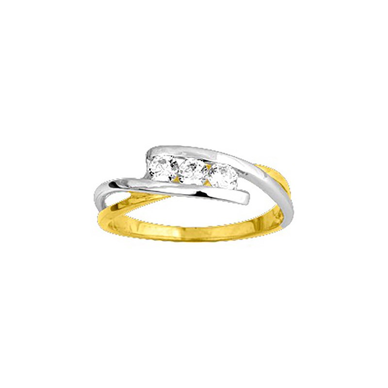 Bague Femme - Oxyde de zirconium - Or 18 Carats