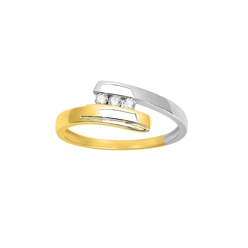 Bague Femme - Or 18 Carats - Diamant 0,08 Carats