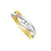 Bague Femme - Or 18 Carats - Diamant 0,1 Carats - vue V2