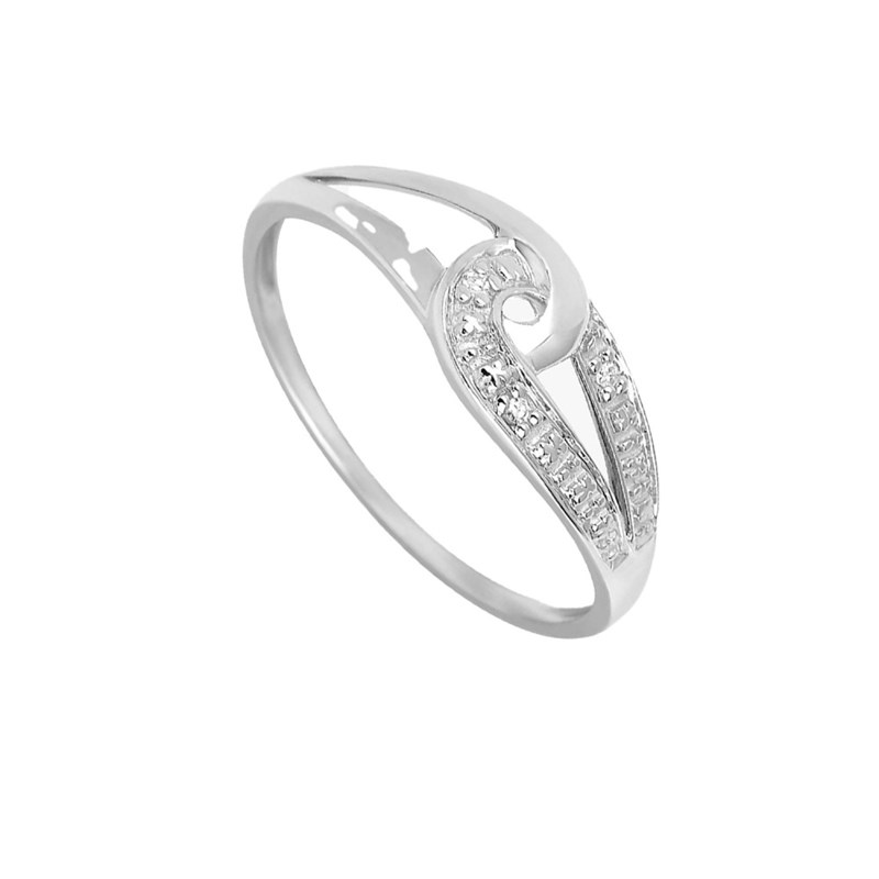 Bague Femme - Or 18 Carats - Diamant 0,01 Carats - vue 2