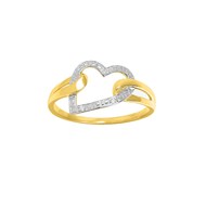 Bague Femme - Or 18 Carats - Diamant 0,01 Carats