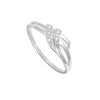 Bague Femme - Or 18 Carats - Diamant 0,02 Carats - vue V2