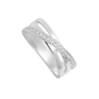 Bague Femme - Or 18 Carats - Diamant 0,07 Carats