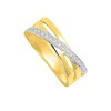 Bague Femme - Or 18 Carats - Diamant 0,07 Carats - vue V2