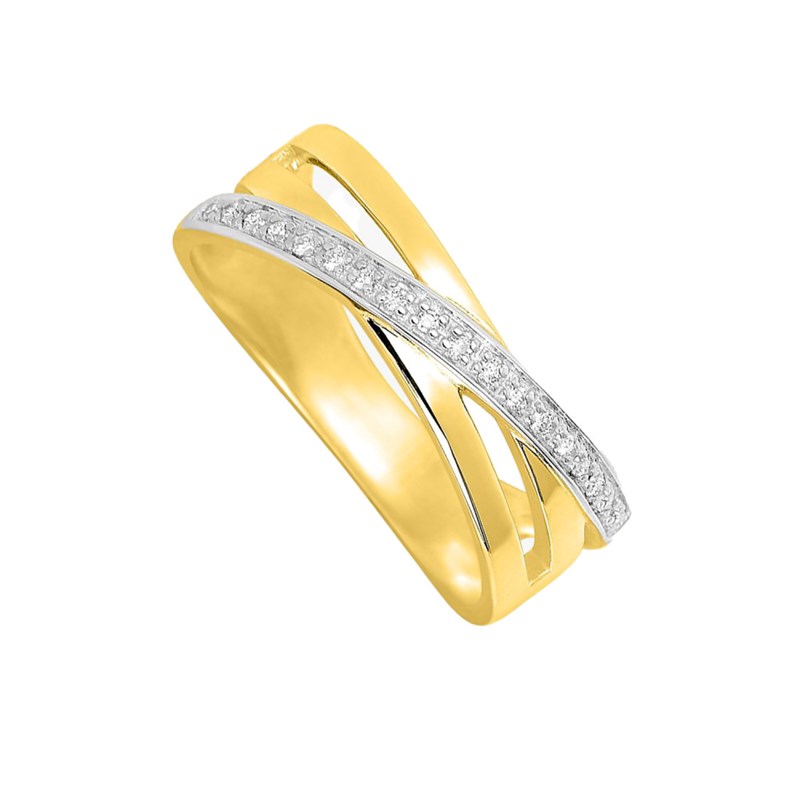 Bague Femme - Or 18 Carats - Diamant 0,07 Carats - vue 2