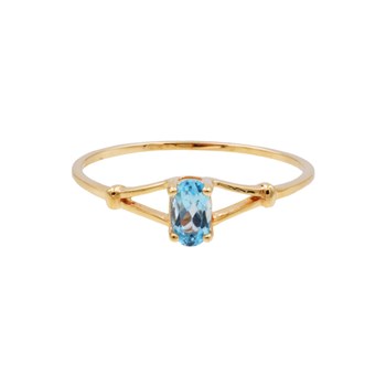Bague Femme - topaze - Or 18 Carats