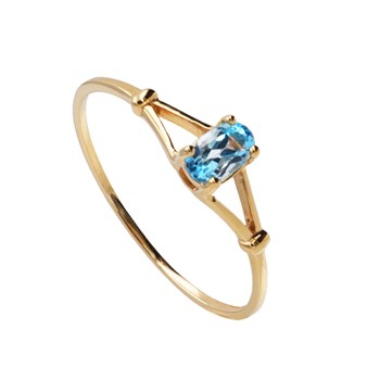 Bague Femme - topaze - Or 18 Carats