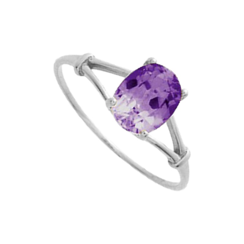 Bague Femme - améthyste - Or 18 Carats - vue 2