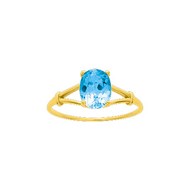 Bague Femme - topaze - Or 18 Carats