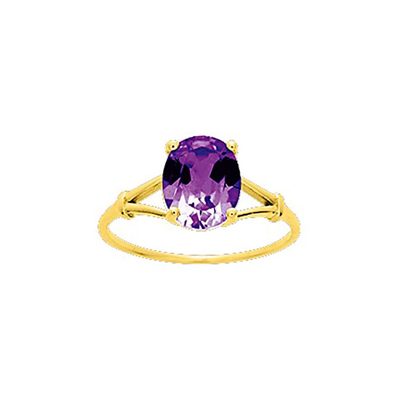 Bague Femme - améthyste - Or 18 Carats