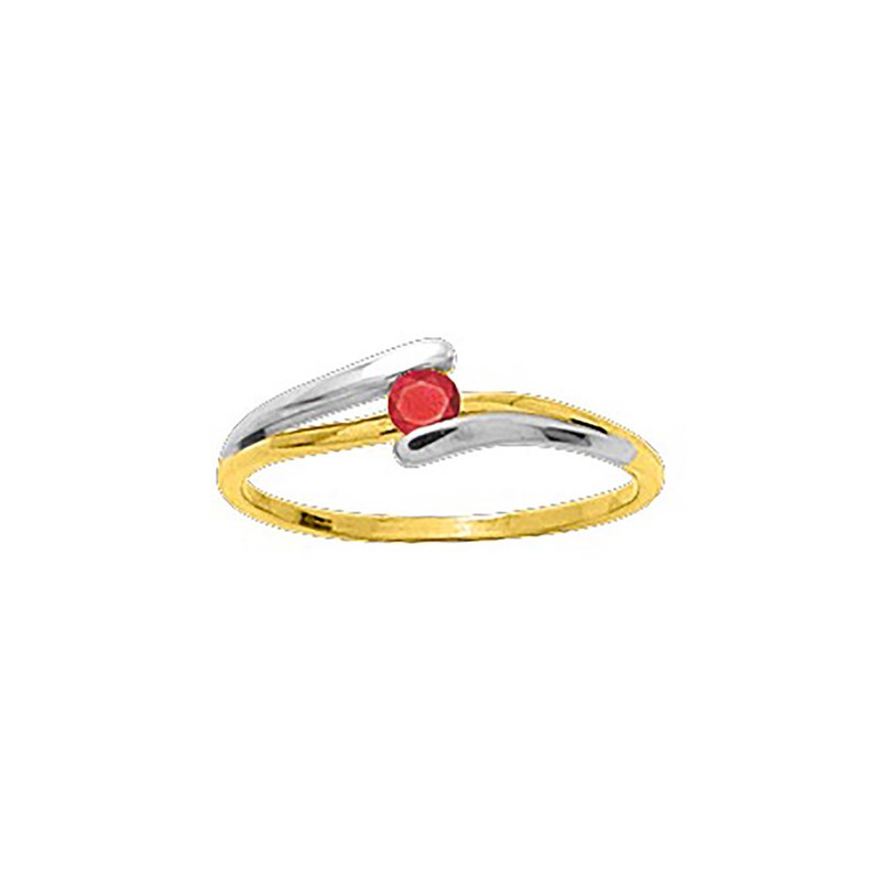 Bague Femme - rubis - Or 18 Carats