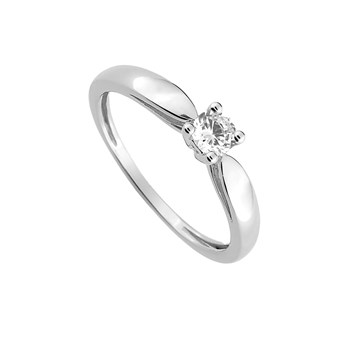 Bague Femme - Or 18 Carats - Diamant 0,2 Carats