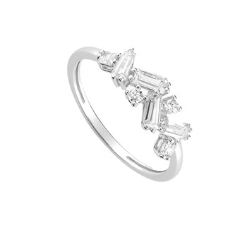 Bague Femme - Oxyde de zirconium - Or 18 Carats