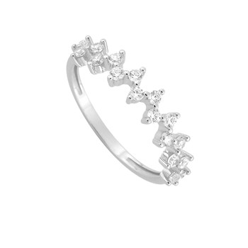 Bague Femme - Oxyde de zirconium - Or 18 Carats