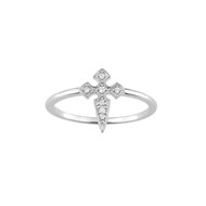 Bague Femme - Or 18 Carats - Diamant 0,04 Carats