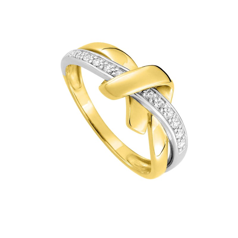 Bague Femme - Oxyde de zirconium - Or 18 Carats - vue 2