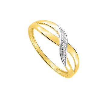 Bague Femme - Or 18 Carats - Diamant 0,02 Carats