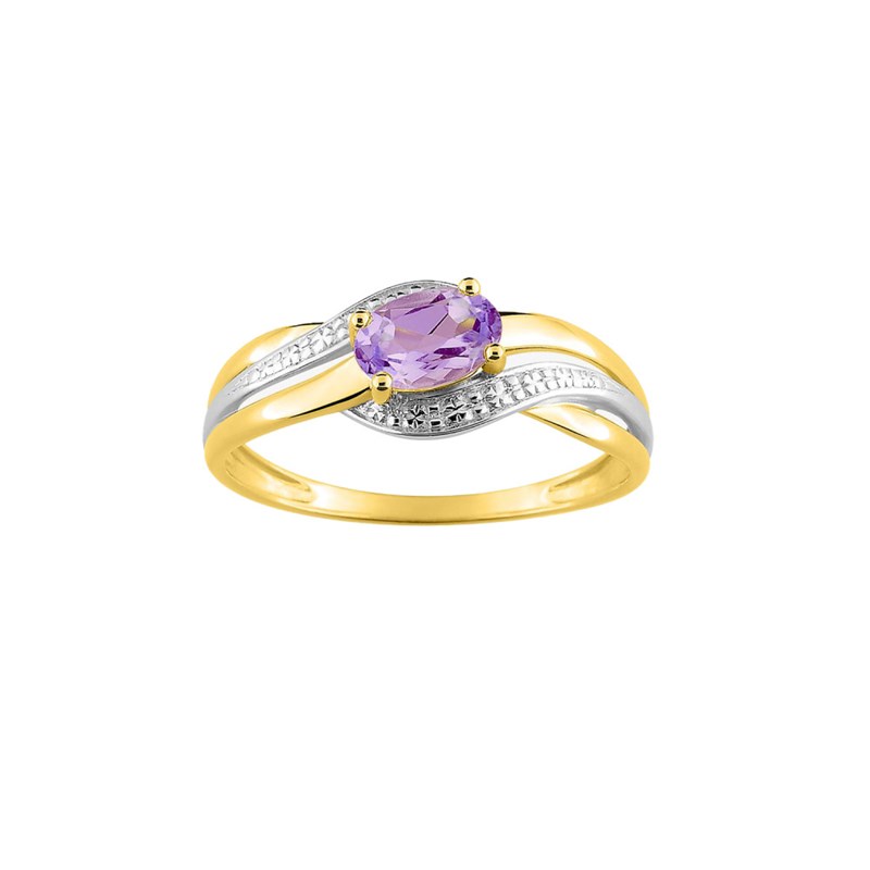 Bague Femme amethyste Or 18 Carats TOUS MES BIJOUX MATY