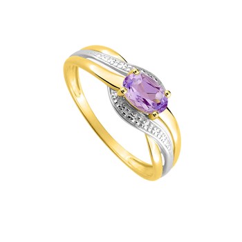 Bague Femme - améthyste - Or 18 Carats